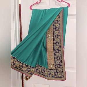 Beautiful Teal Saree